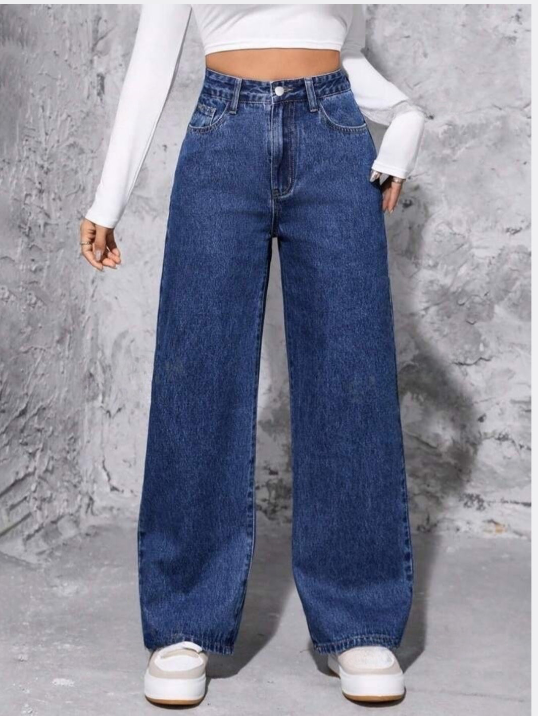 Levi’s Wide Leg Non Lycra Denim - Mid Blue