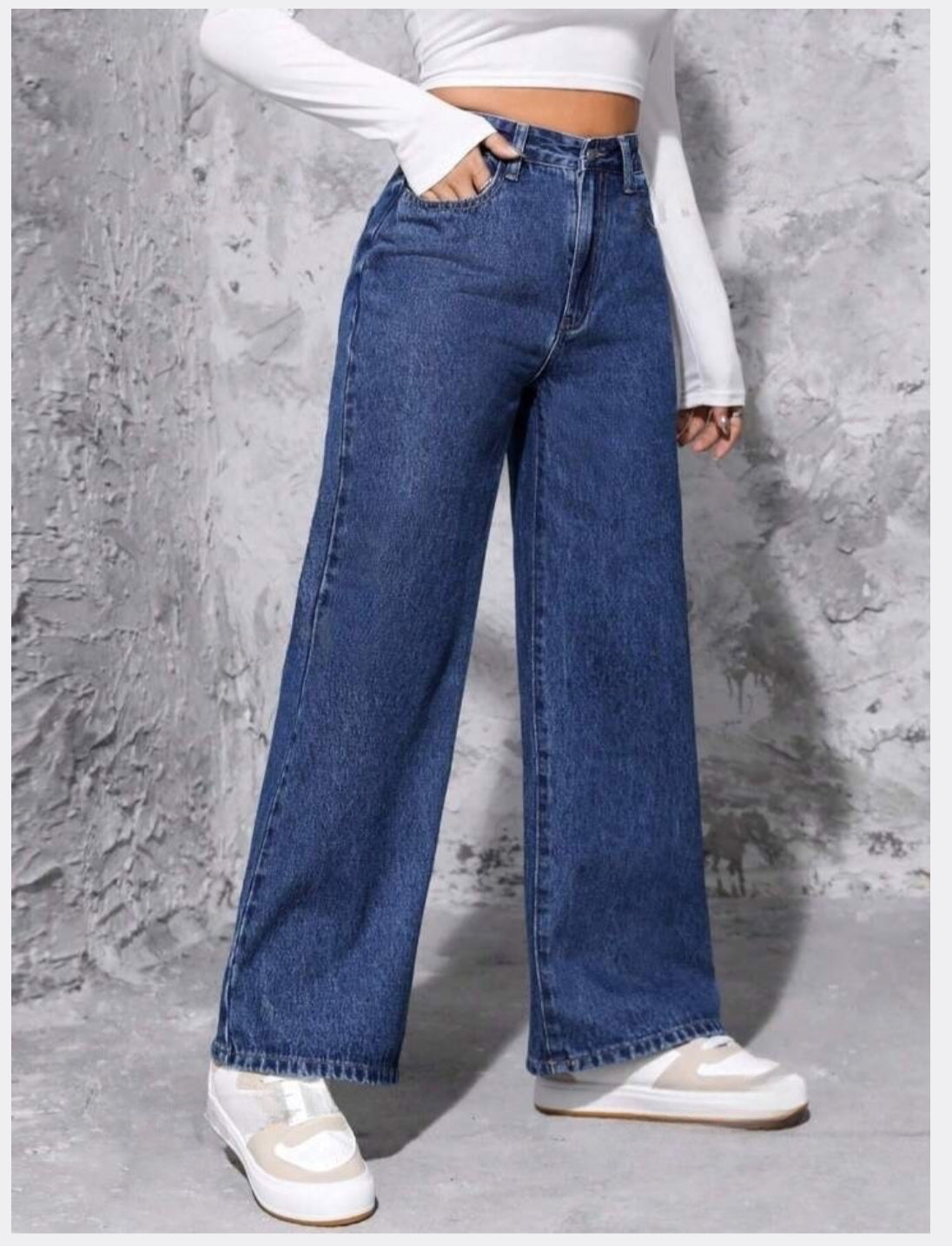 Levi’s Wide Leg Non Lycra Denim - Mid Blue