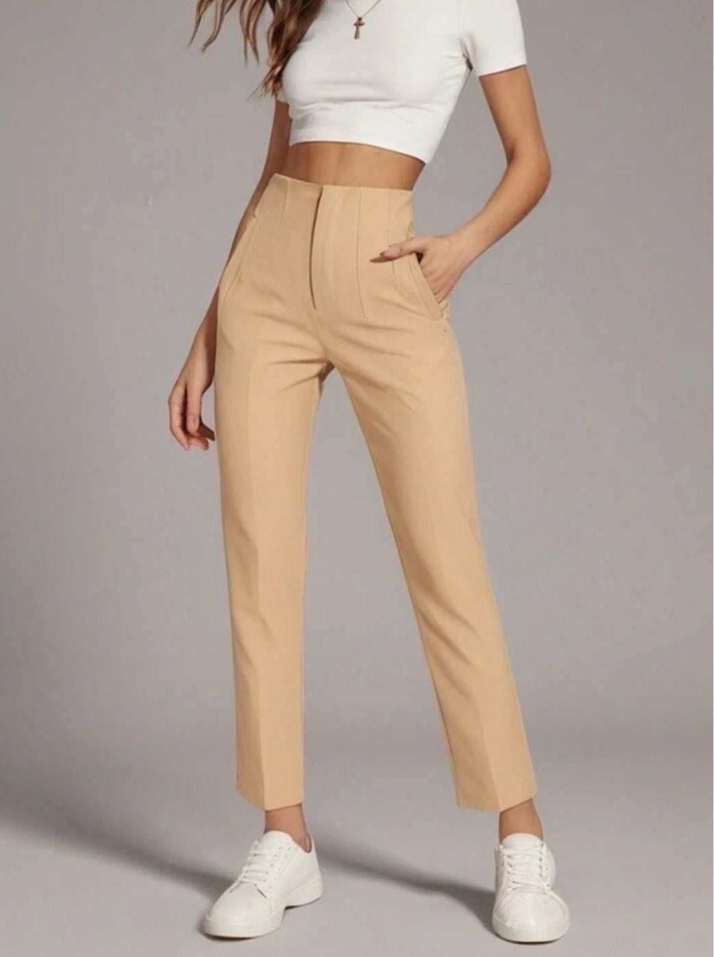 Korean Style Pleated Formal Pants